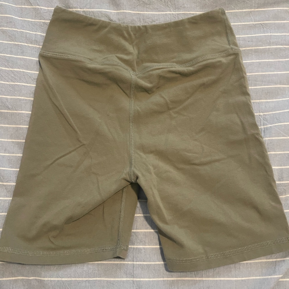Mate The Label Olive Green Organic Stretch Sports Bra and Biker Short - Picture 8 of 8